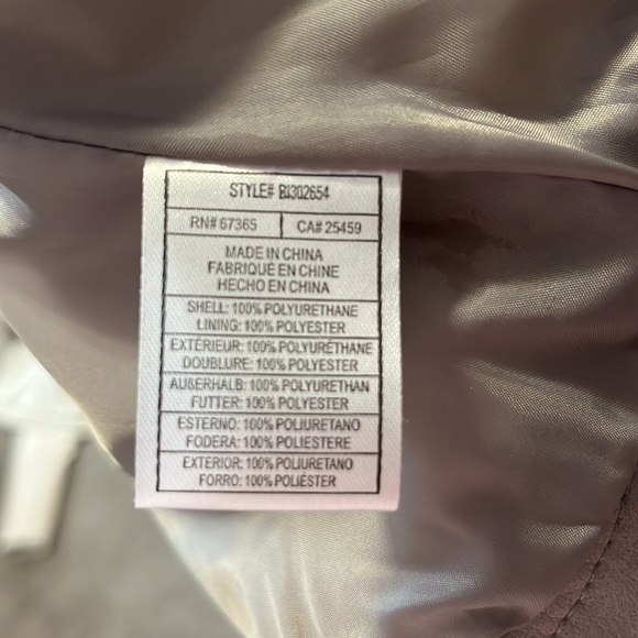 Faux Leather Jacket Grey L - Picture 8 of 8